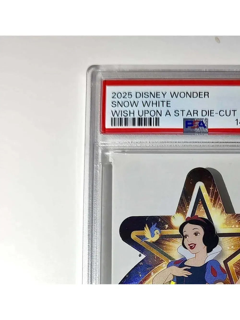 Snow White 2025 Topps Chrome Disney #W-13 Wish Upon A Star Die Cut Card PSA 9